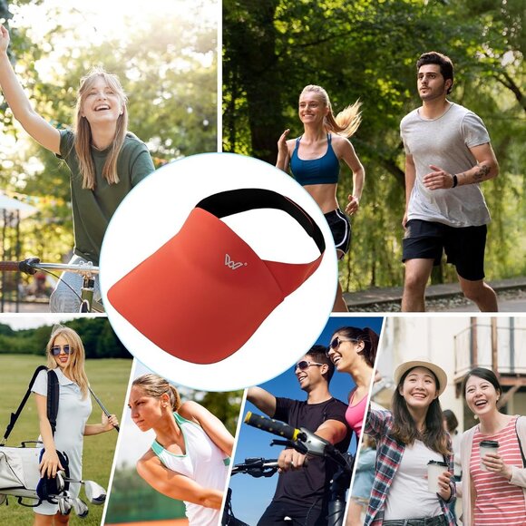 Women's Sun Visors Adjustable UV Protection Golf Cap Summer Outdoor Activities - Picture 7 of 7